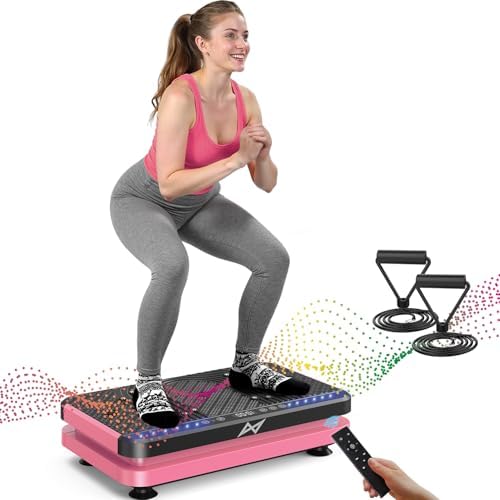 Pink flat rectangular vibration plate