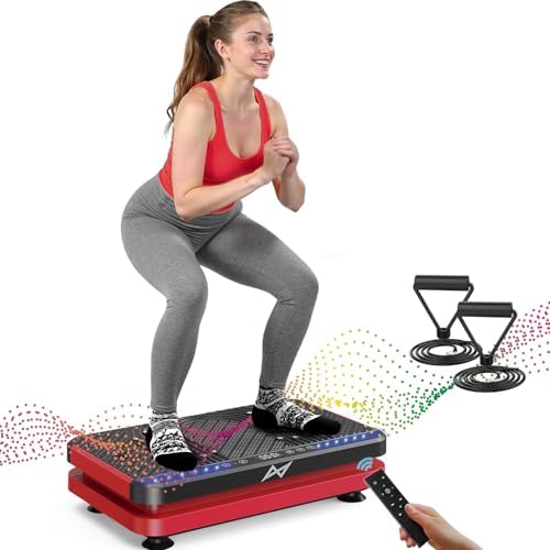 AXV Ark vibration plate, black and red