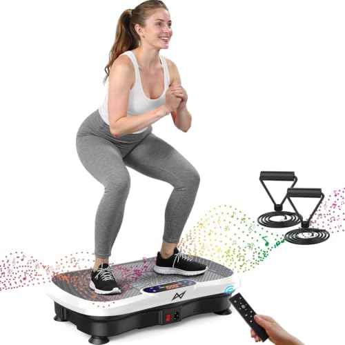 AXV BT Pro vibration plate, white and gray