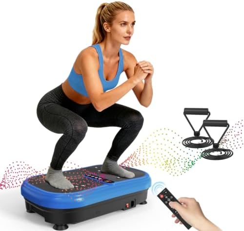 AXV Curved vibration plate, blue