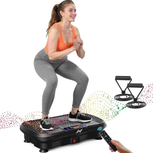 AXV Curved vibration plate, deep black