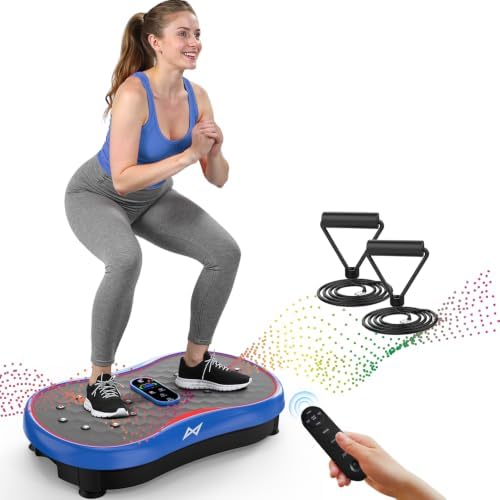 AXV Round vibration plate, blue