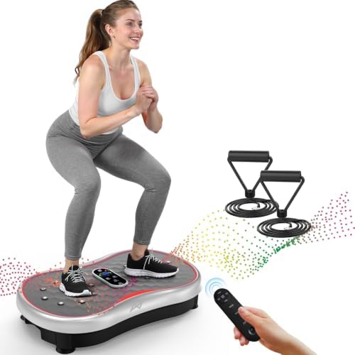 AXV Round vibration plate, silver