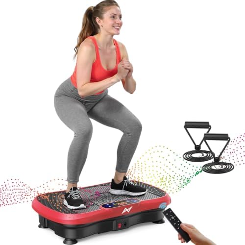 AXV Slim vibration plate, red