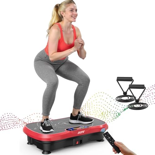 AXV Wide Deck vibration plate, red